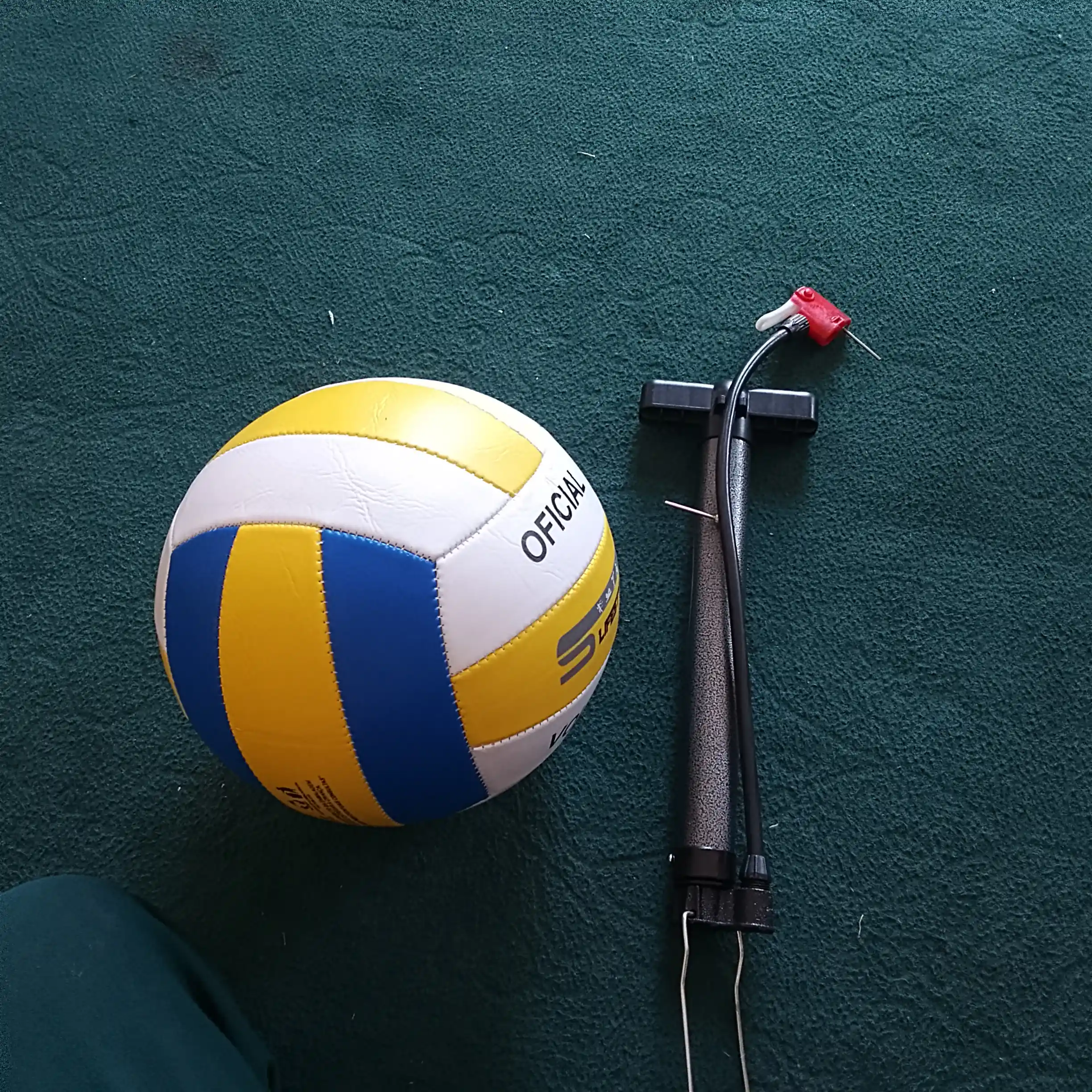 Voleybol toʻpi, nasos va igna sovg'a, sport uchun