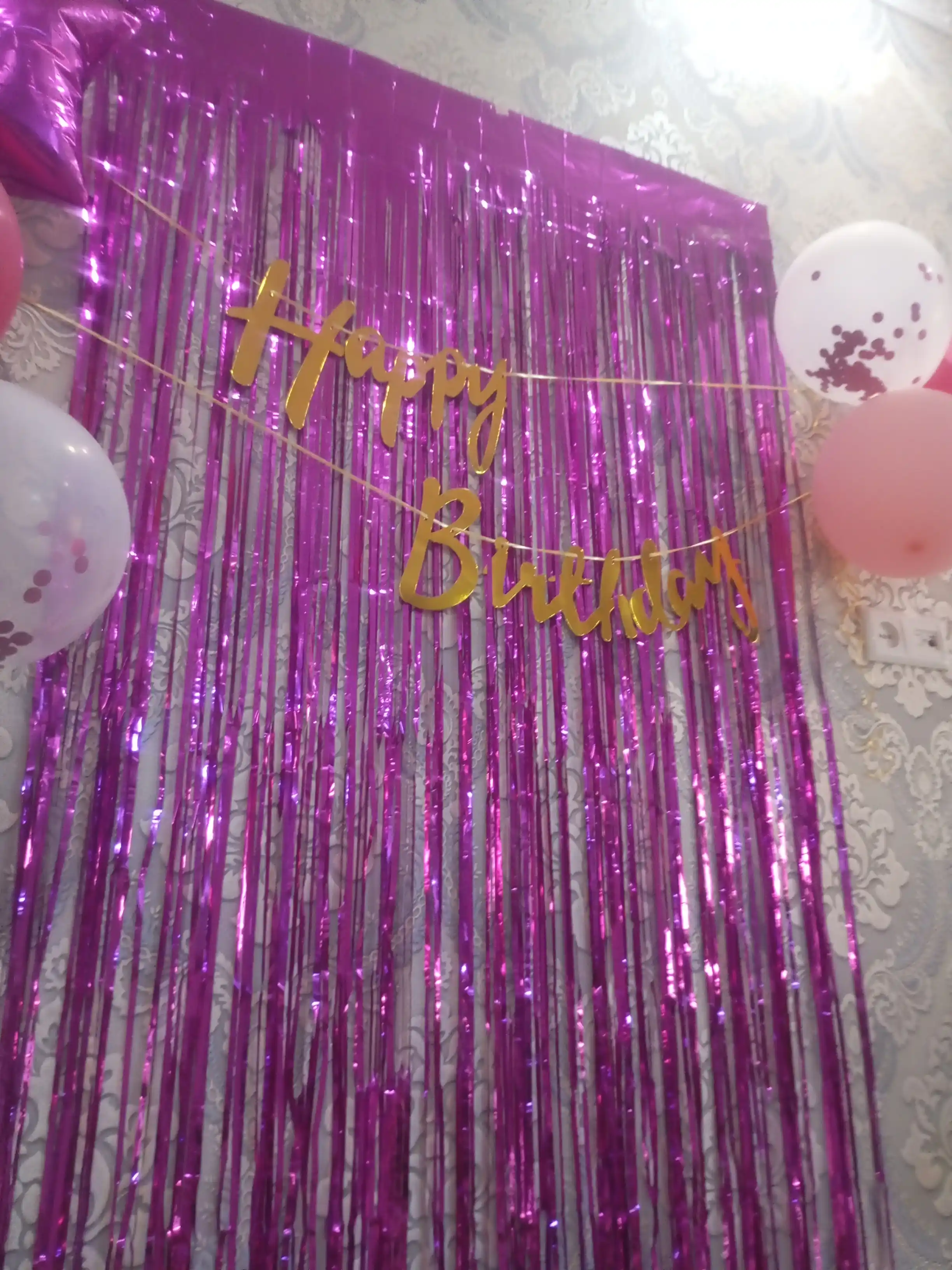 Набор для украшения дня рождения Happy Birthday с шарами и фотозоной