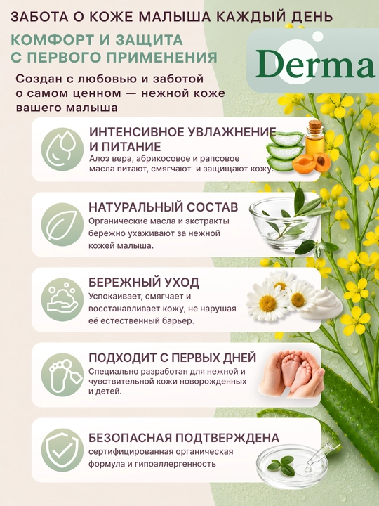 Детский крем Derma Baby для ежедневного ухода , 100 мл