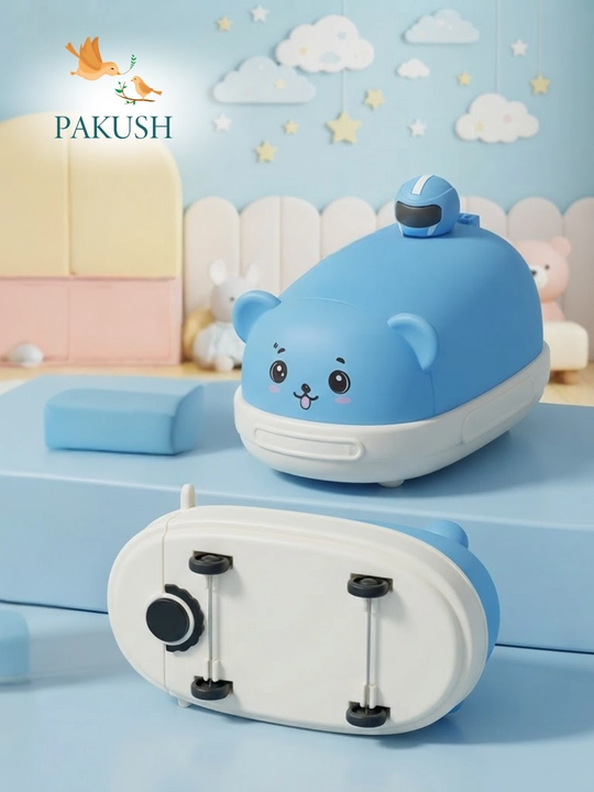 Детская бутылка для воды 2 в 1 "Bumper Car" машина-игрушка, с силиконовой трубочкой
