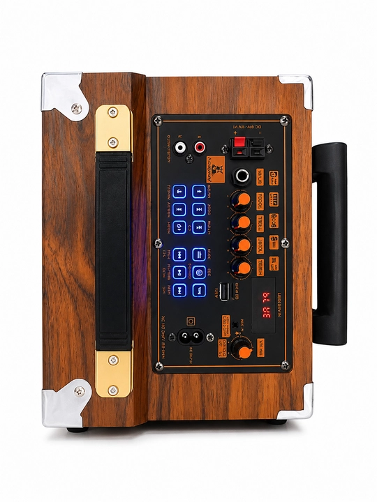 Колонка караоке BAAB B-Q12 с 2 беспроводными микрофонами