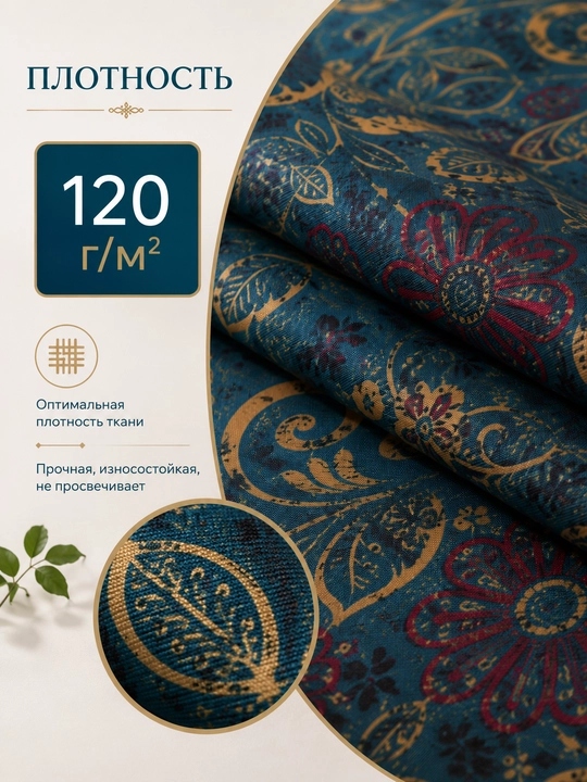 Комплект постельного белья  темно-синий с восточным узором 1.5 спальный 100%бязь