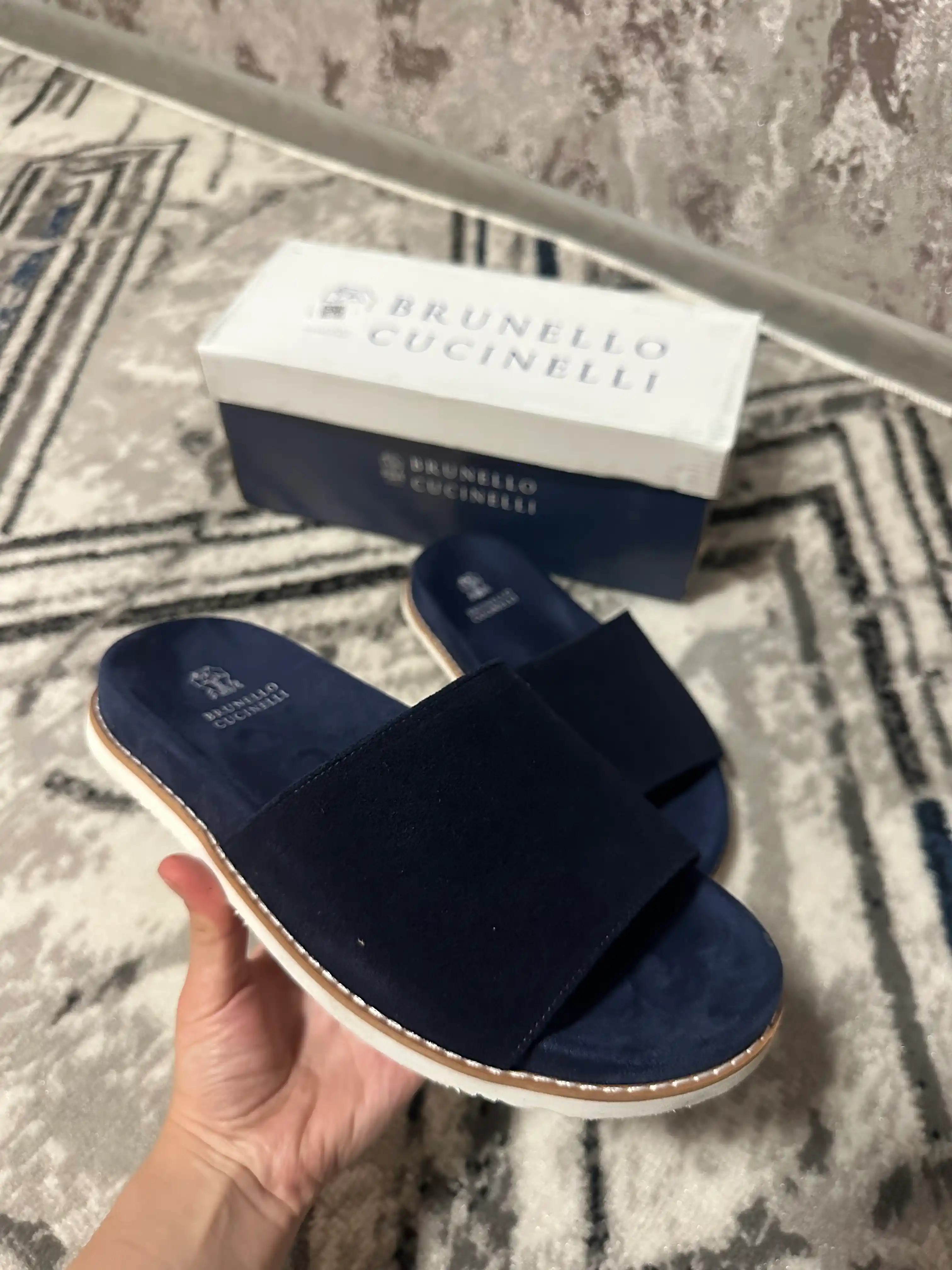 Мужские шлепанцы Brunello Cucinelli, легкие и удобные