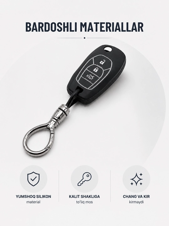 Чехол для ключа Chevrolet Cobalt – силиконовый защитный аксессуар для авто