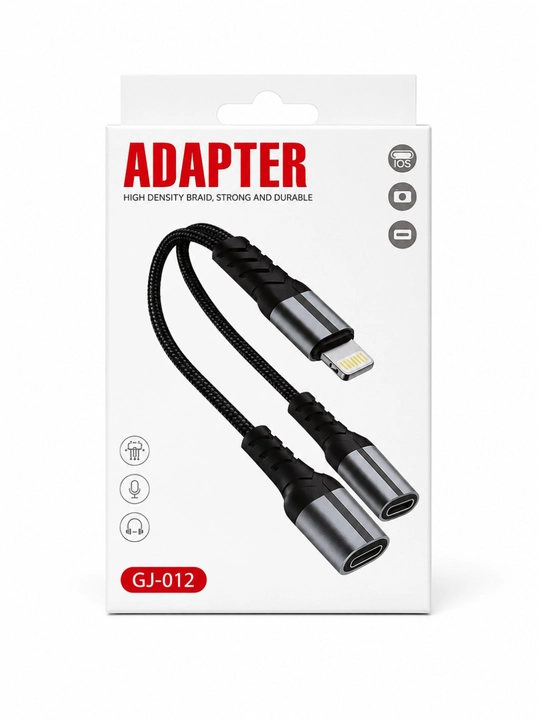 Lightning 2-in-1 Audio va Zaryadlash Adapteri – Musiqa Tinglash va Tezkor Quvvatlash