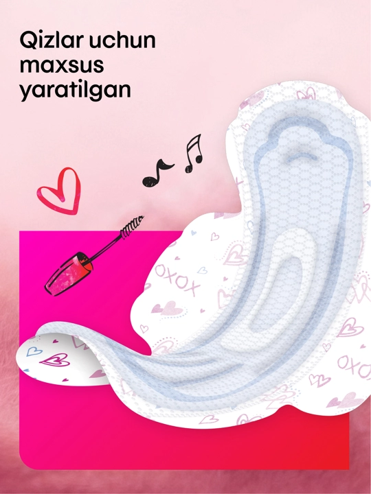 Прокладки Kotex Young Нормал гигиенические для девочек, 8 шт