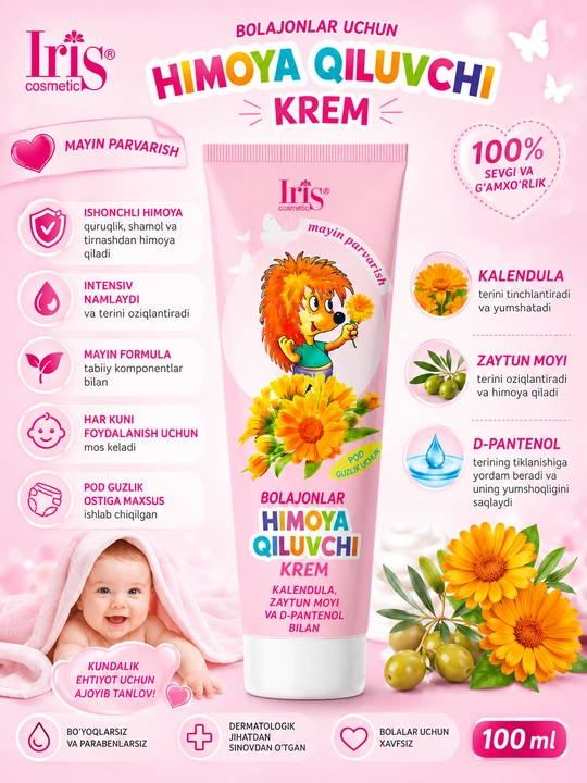 Bezi tagliklari uchun "Bolalar himoya" kremi 100 ml