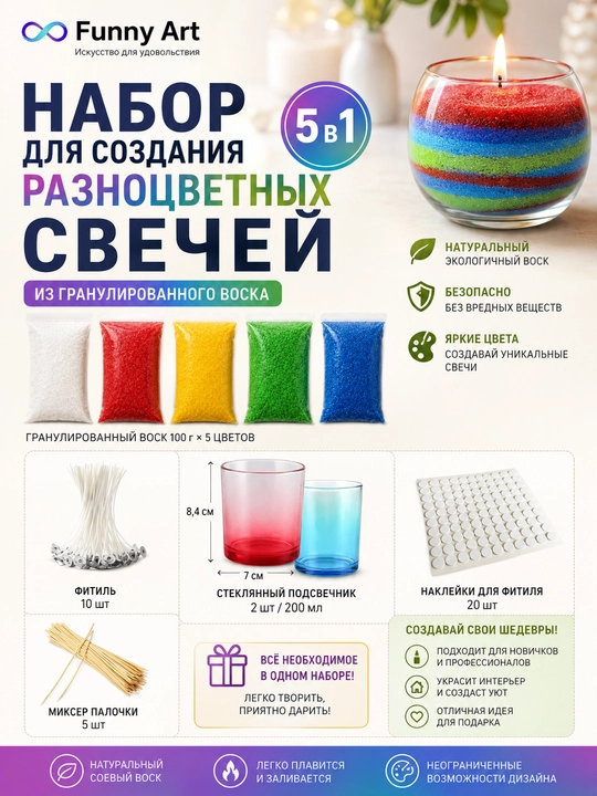 Gips buyumlari va shamlar, sovunlar tayyorlash uchun ijodiy to‘plam - 