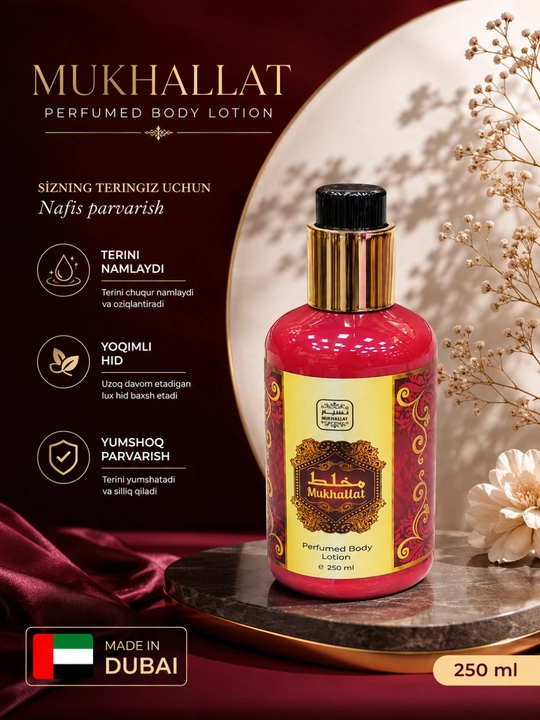 Naseem Ganima Thaljee parfyumli tana losyoni, 250 ml