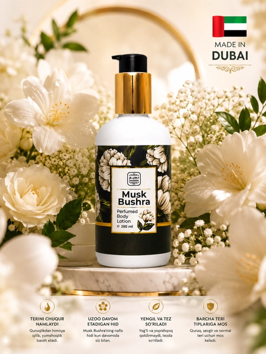 Naseem Ganima Thaljee parfyumli tana losyoni, 250 ml