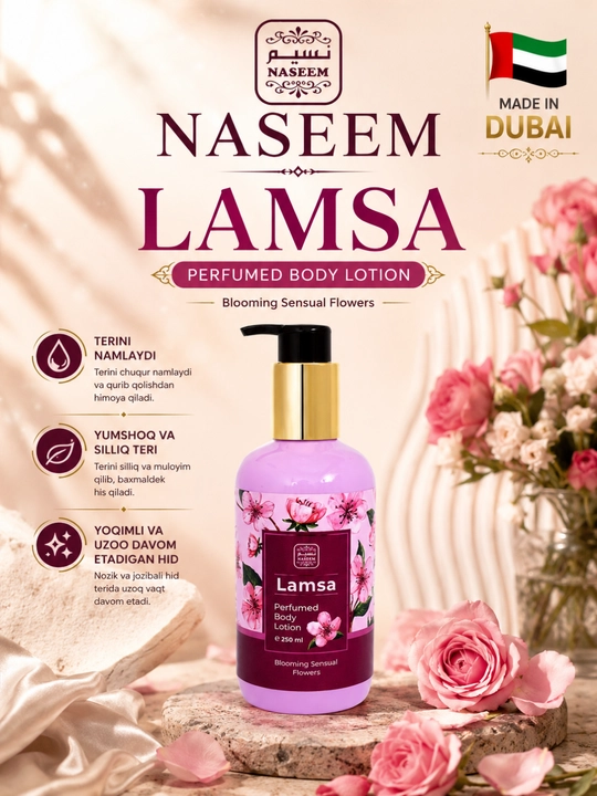 Naseem Ganima Thaljee parfyumli tana losyoni, 250 ml - 