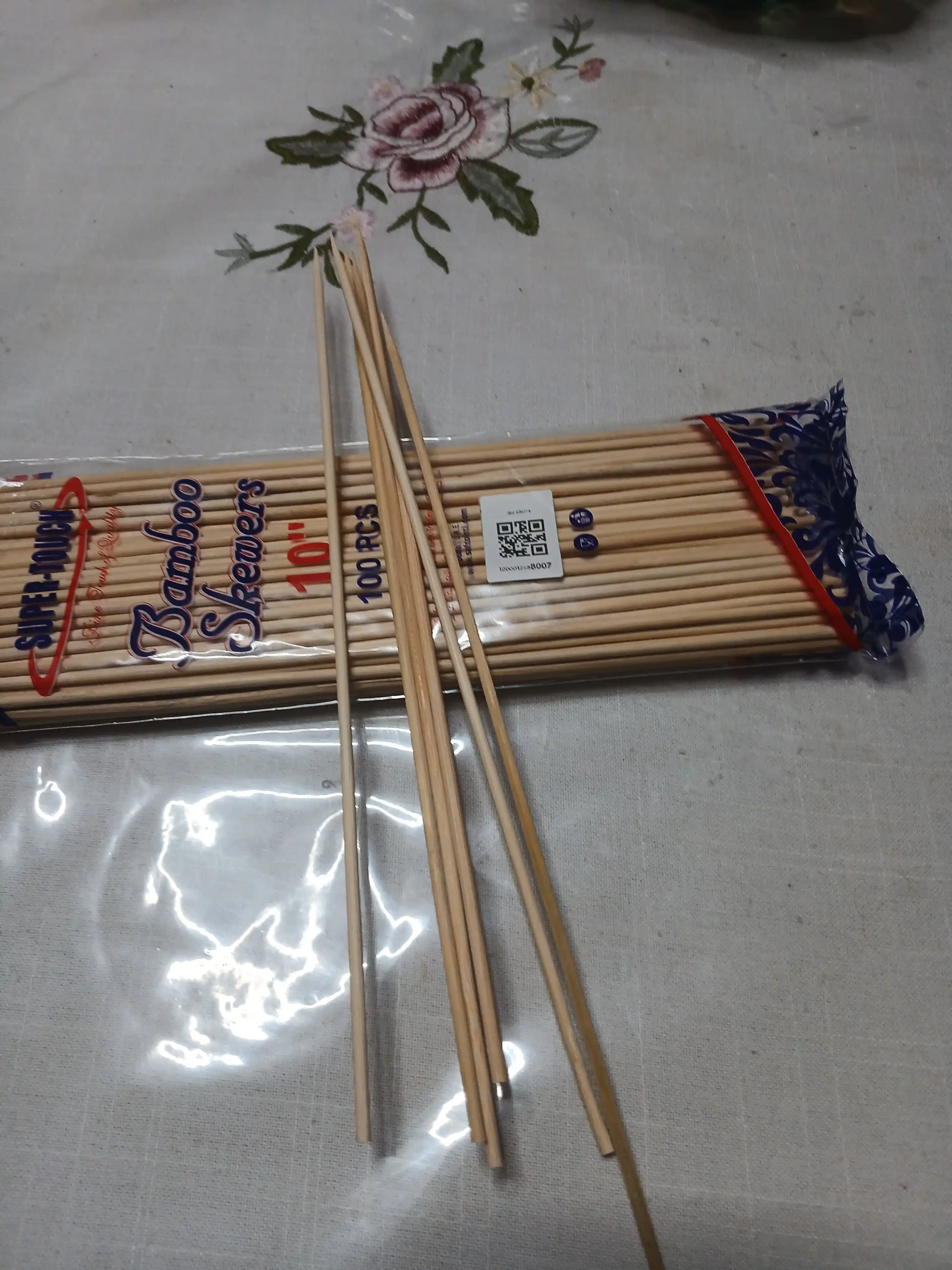 Палочки для еды, бамбуковые, одноразовые, 25 см, 100 шт