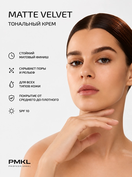 PMKL матовая стойкая тональная основа Matte Velvet Long-Lasting Foundation 05 - 