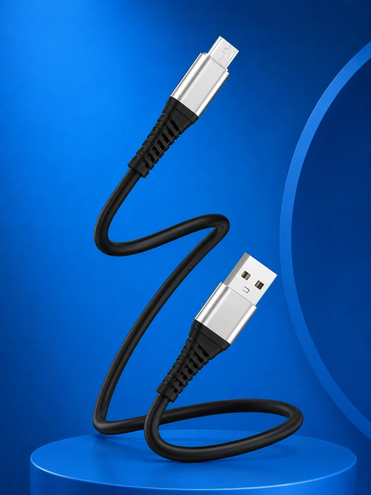 Силиконовый кабель на выбор, Type-C / Micro-USB, длина 1 м, быстрая зарядка 6А