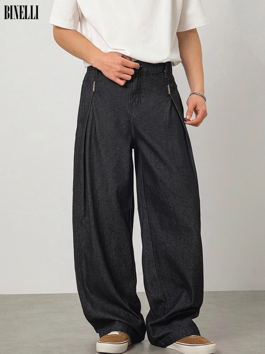 Keng baggi jinsi ETHER, erkaklar va ayollar va o‘smirlar uchun, S-XL o‘lchamlari