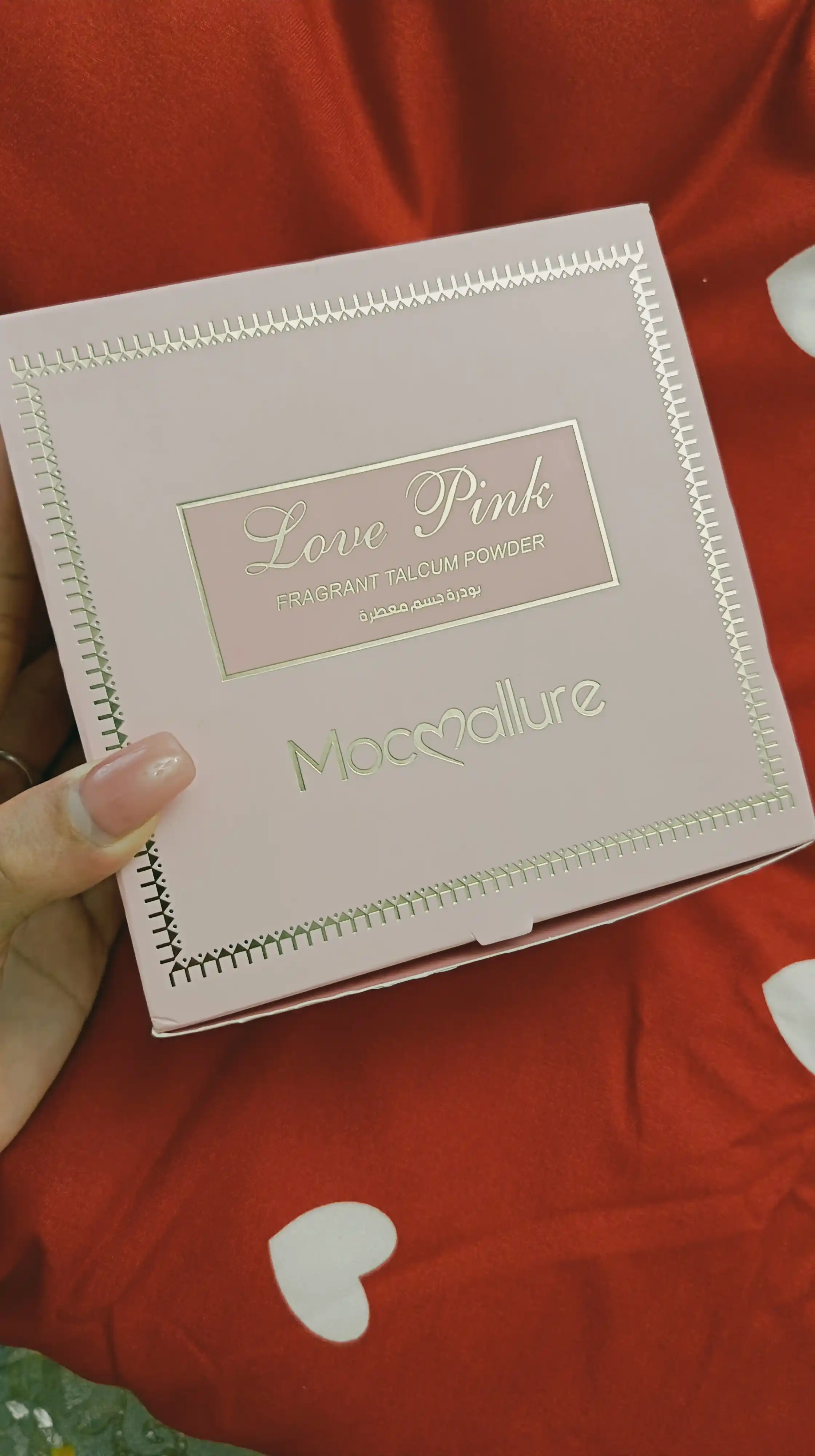Ayollar uchun xushbo‘y talk, tana pudrasi Mocallure, 100 g