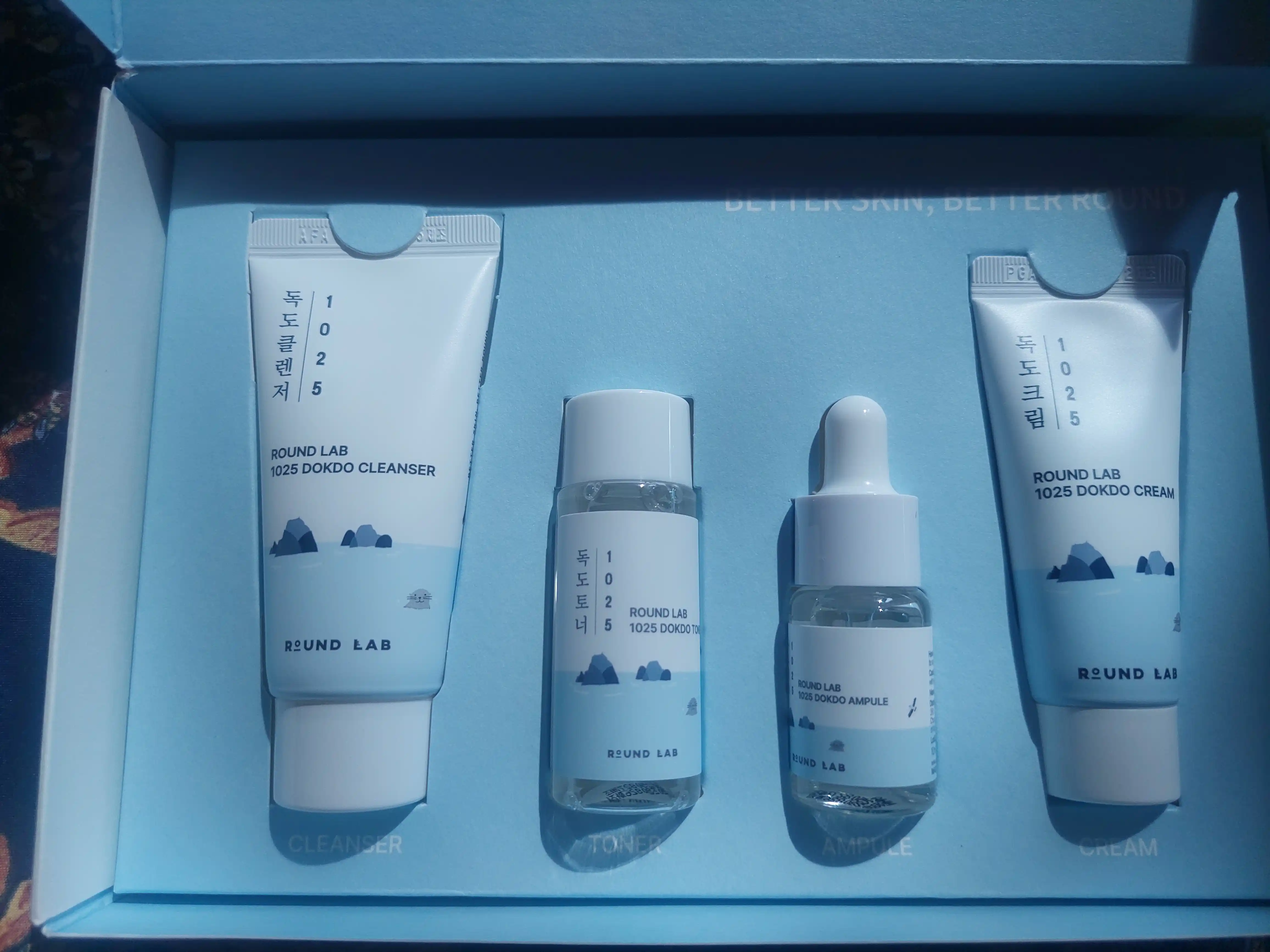Набор уходовых средств, с морской водой Round Lab 1025 Dokdo Trial Kit