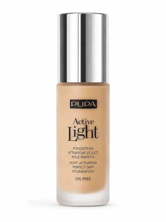Ayollar uchun PUPA Active Light tonal kremi SPF10