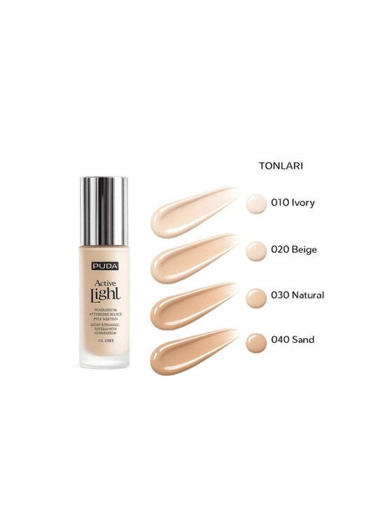 Ayollar uchun PUPA Active Light tonal kremi SPF10