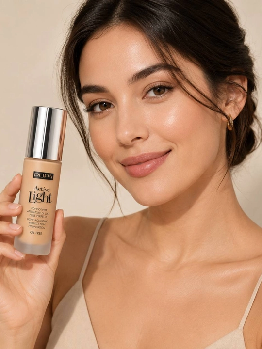 Ayollar uchun PUPA Active Light tonal kremi SPF10