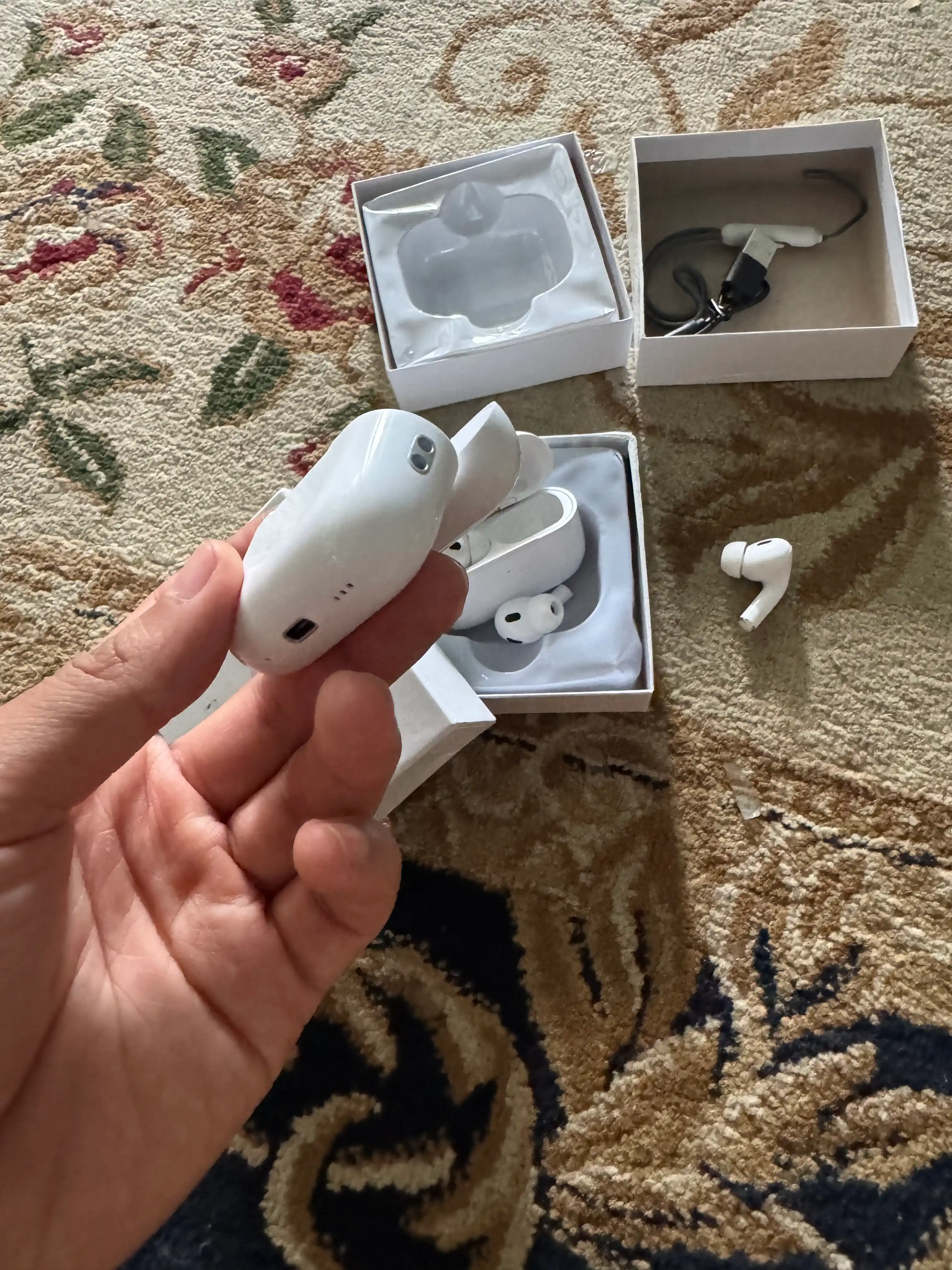Simsiz quloqchinlar Pods Pro 2 sensorli, iPhone va Android uchun naushnik