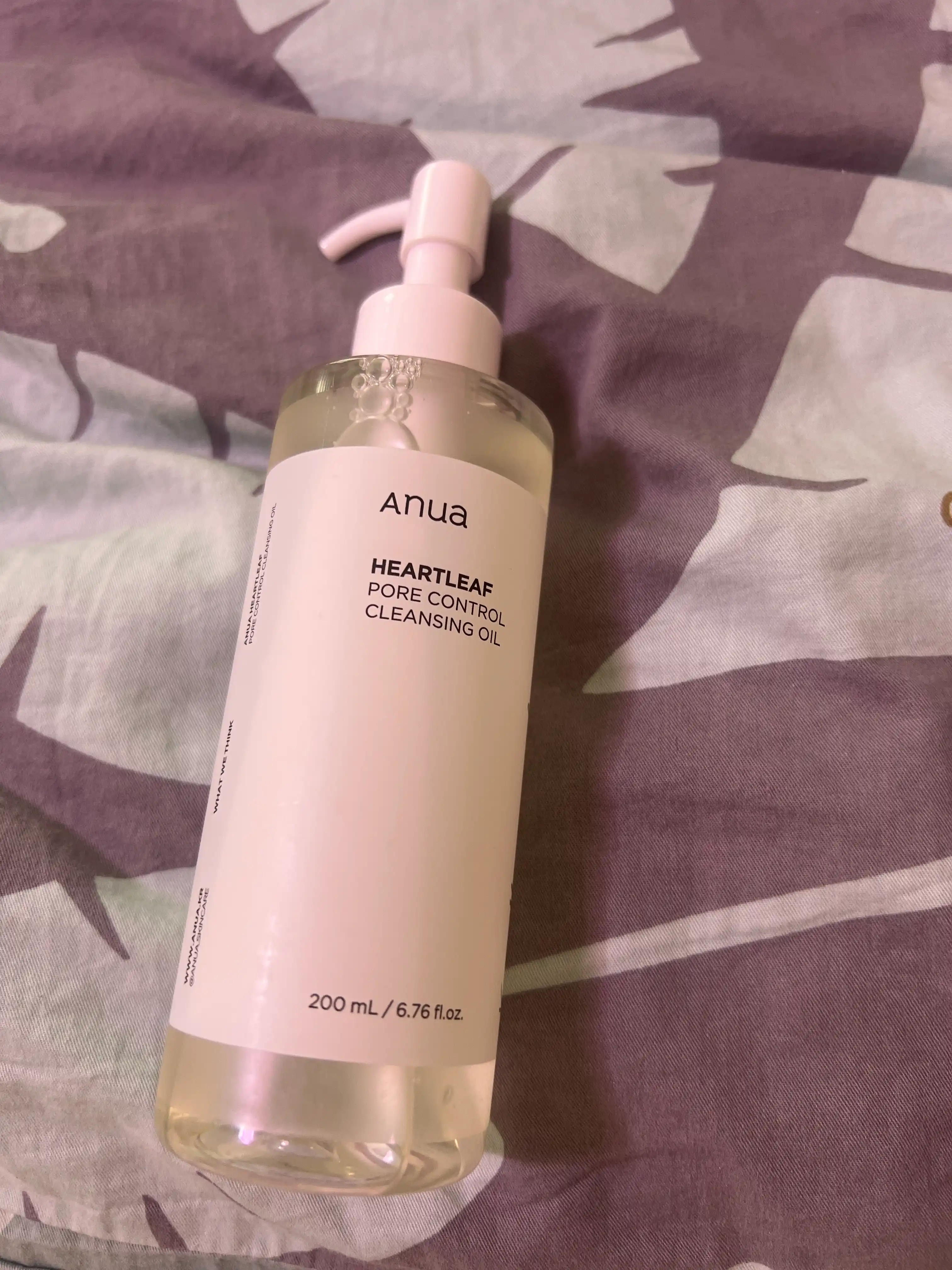 Gidrofilli moy Heartleaf, yuz terisini chuqur tozalash uchun, jojoba yog'i, 200 ml