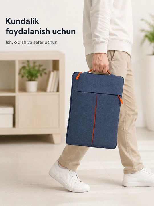 13–14 va 15.6 dyuymli noutbuk uchun sumka, 4 xil rang