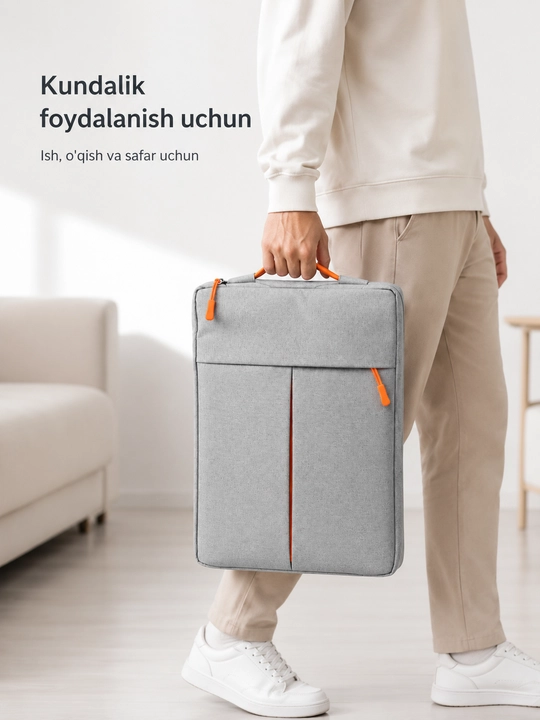 13–14 va 15.6 dyuymli noutbuk uchun sumka, 4 xil rang