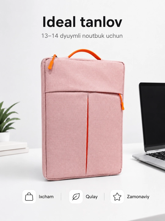 13–14 va 15.6 dyuymli noutbuk uchun sumka, 4 xil rang