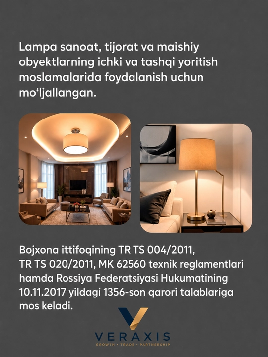A60 E27 svetodiodli lampa, 9-20Vt, 230V 4000K, A+ lampochkasi, neytral oq yorug‘lik
