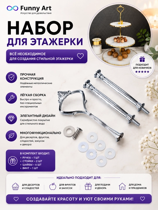 Meva likopchasi uchun furnitura — ishonchli yig‘ma to‘plam - 