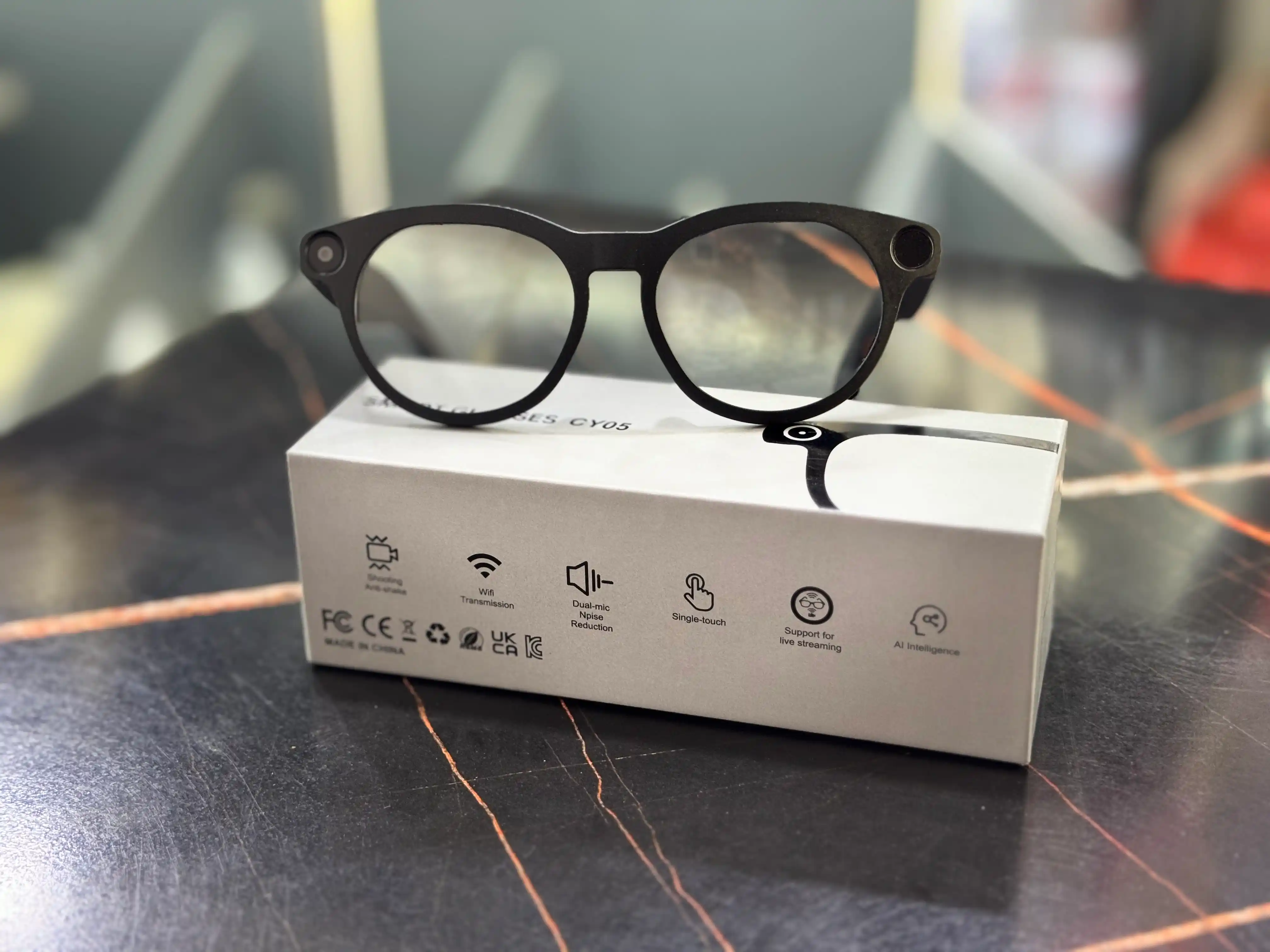 Kamera bilan smart ko‘zoynak - 1080P · 8 MP, AI funksiyalari, CY05, smart ko‘zoynak