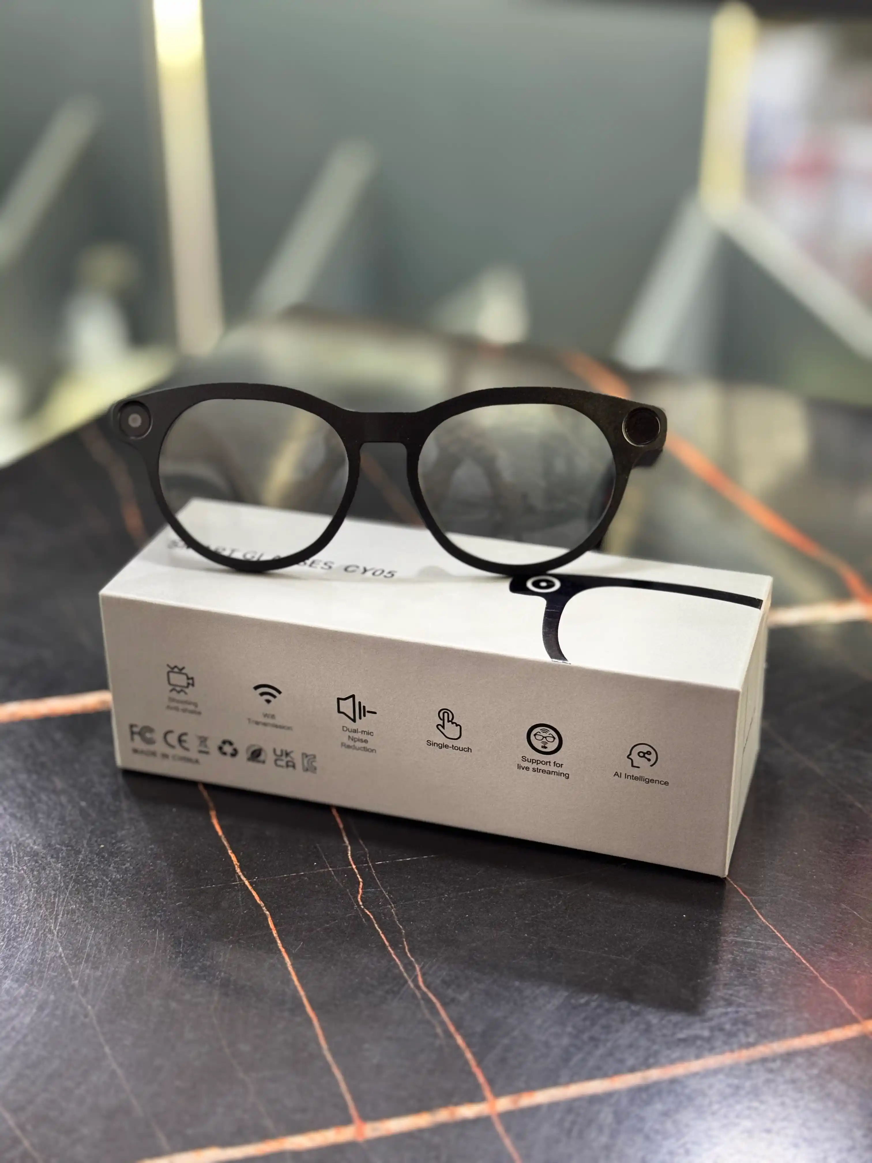 Kamera bilan smart ko‘zoynak - 1080P · 8 MP, AI funksiyalari, CY05, smart ko‘zoynak