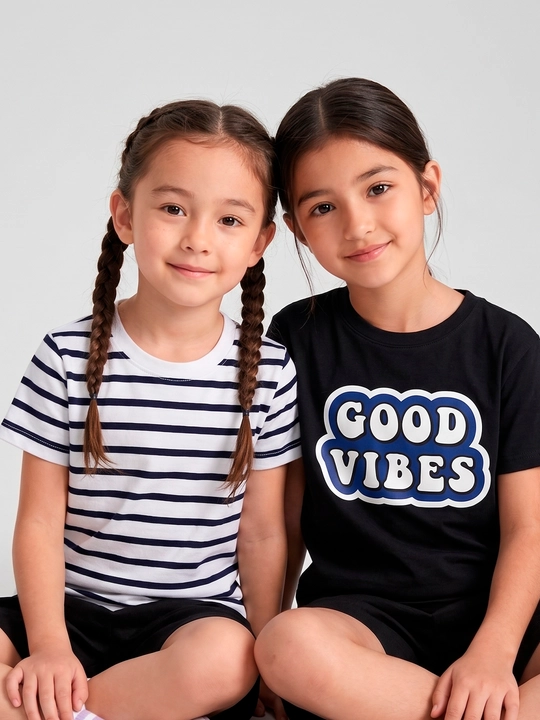 Футболки для девочек, 2 шт, 7-13 лет