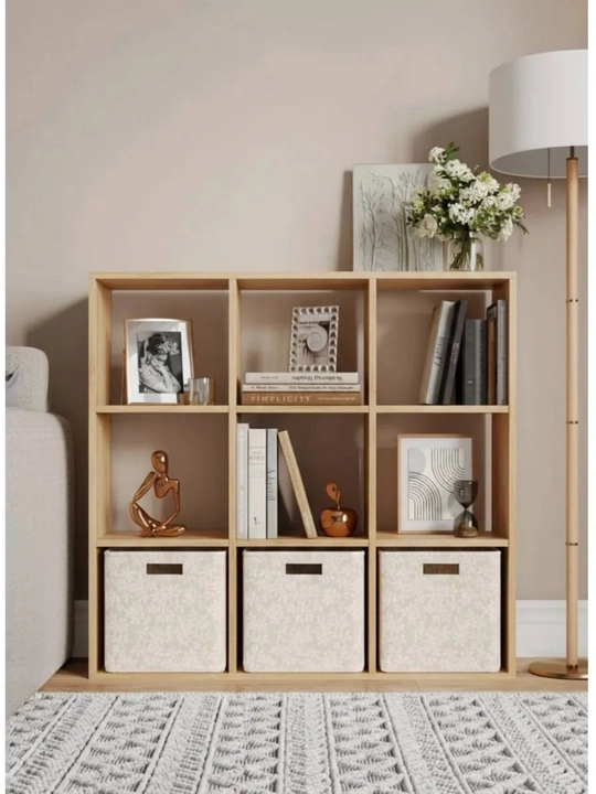 Deren 9 katli oq tokcha, 105,4 x 25 x 105,4 sm