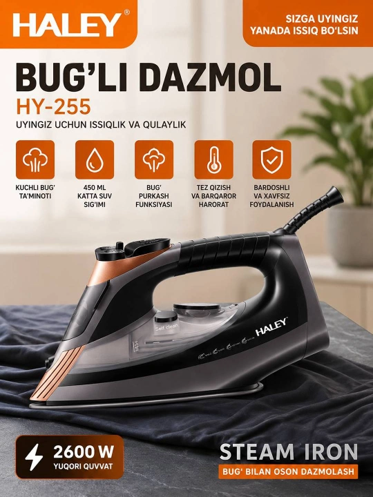 HALEY HY-239 bug'li dazmol 2600W