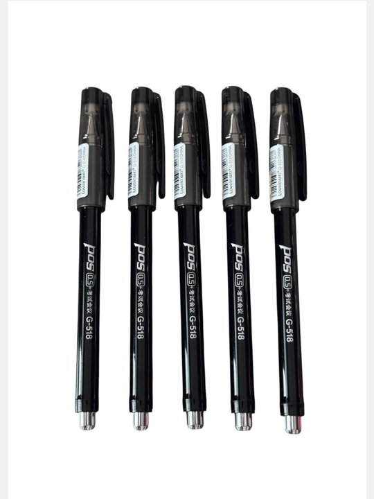 Gel ruchkalar POS 0,5 mm, 3/5 dona to'plam, qora yoki ko'k siyoh