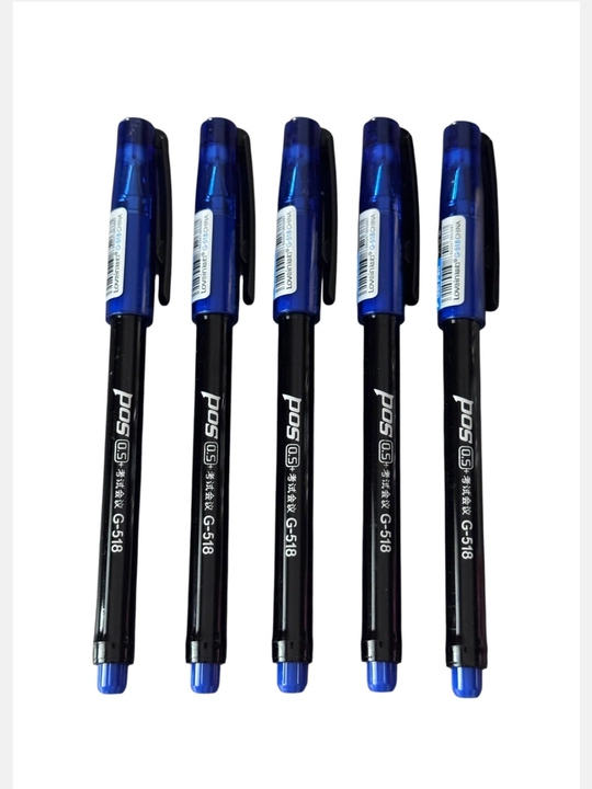 Gel ruchkalar POS 0,5 mm, 3/5 dona to'plam, qora yoki ko'k siyoh