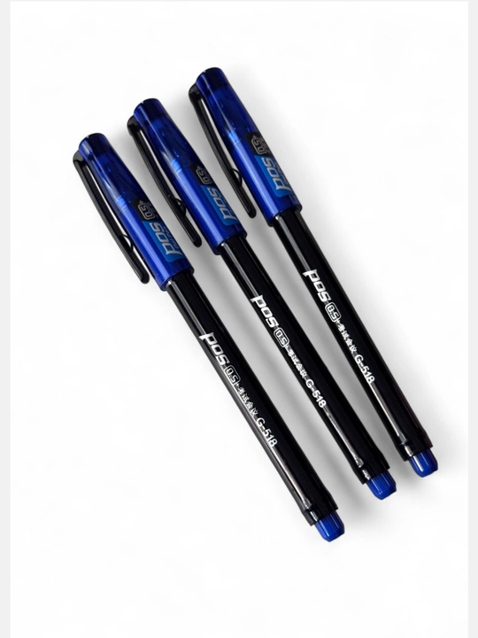 Gel ruchkalar POS 0,5 mm, 3/5 dona to'plam, qora yoki ko'k siyoh