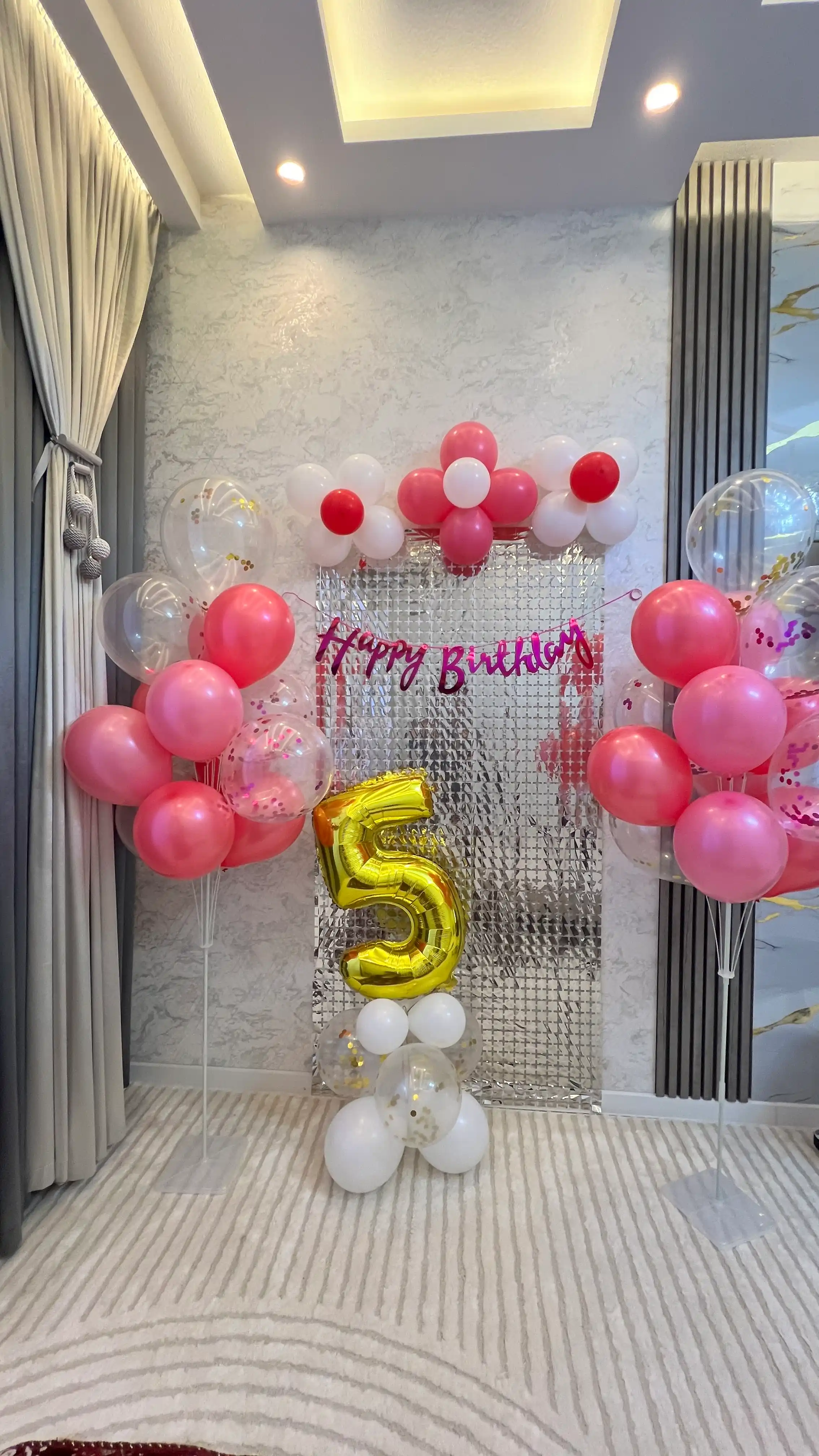 Гирлянда Happy Birthday растяжка 2 метра для дня рождения