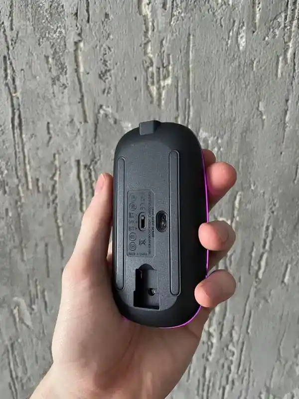 Kompyuter va noutbuk uchun shovqinsiz simsiz sichqoncha, RGB, Bluetooth