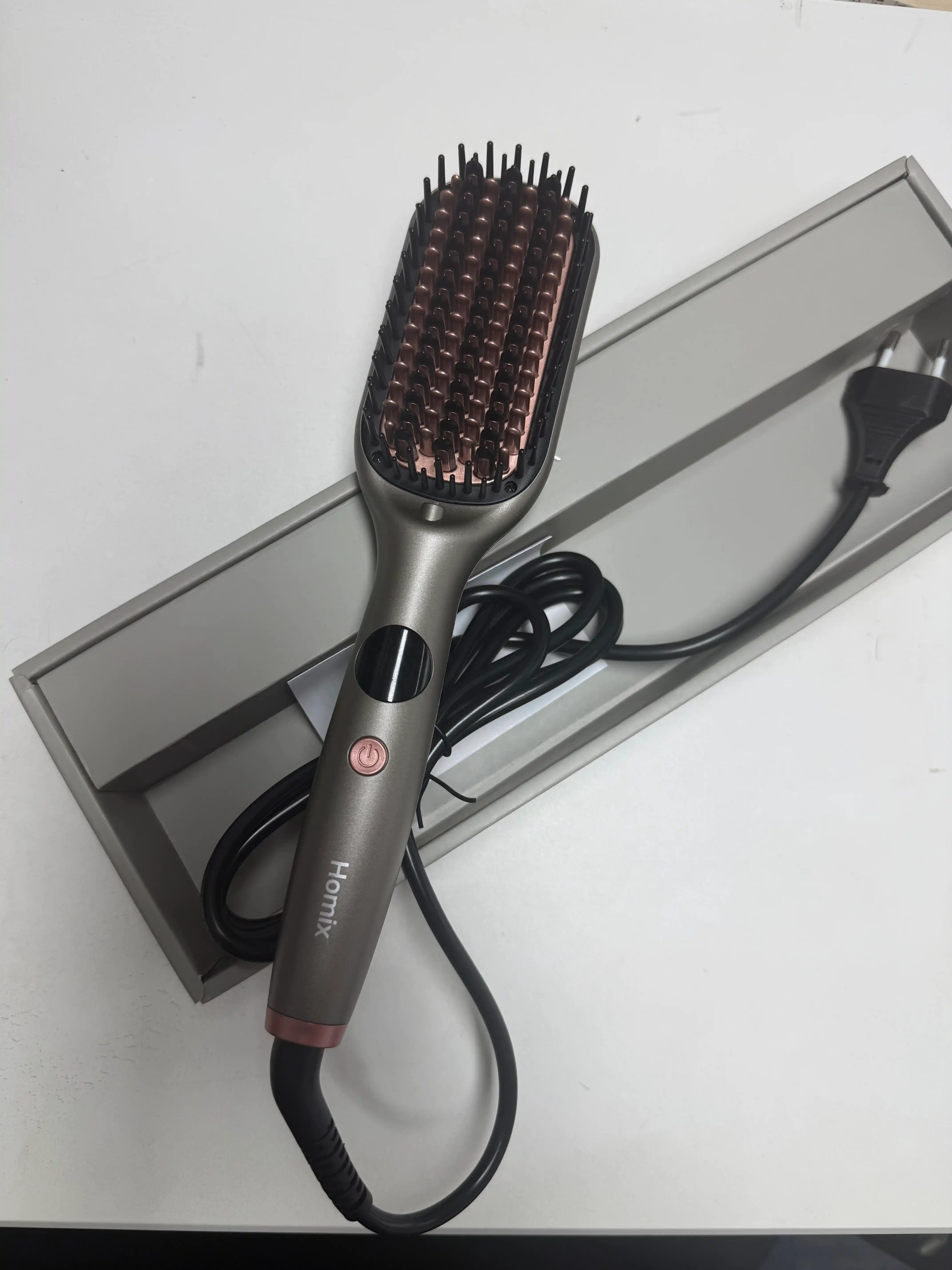 Taroqli soch dazmol Homix — LED, ionizatsiya, 5 rejim, sochlar uchun stayler taroq