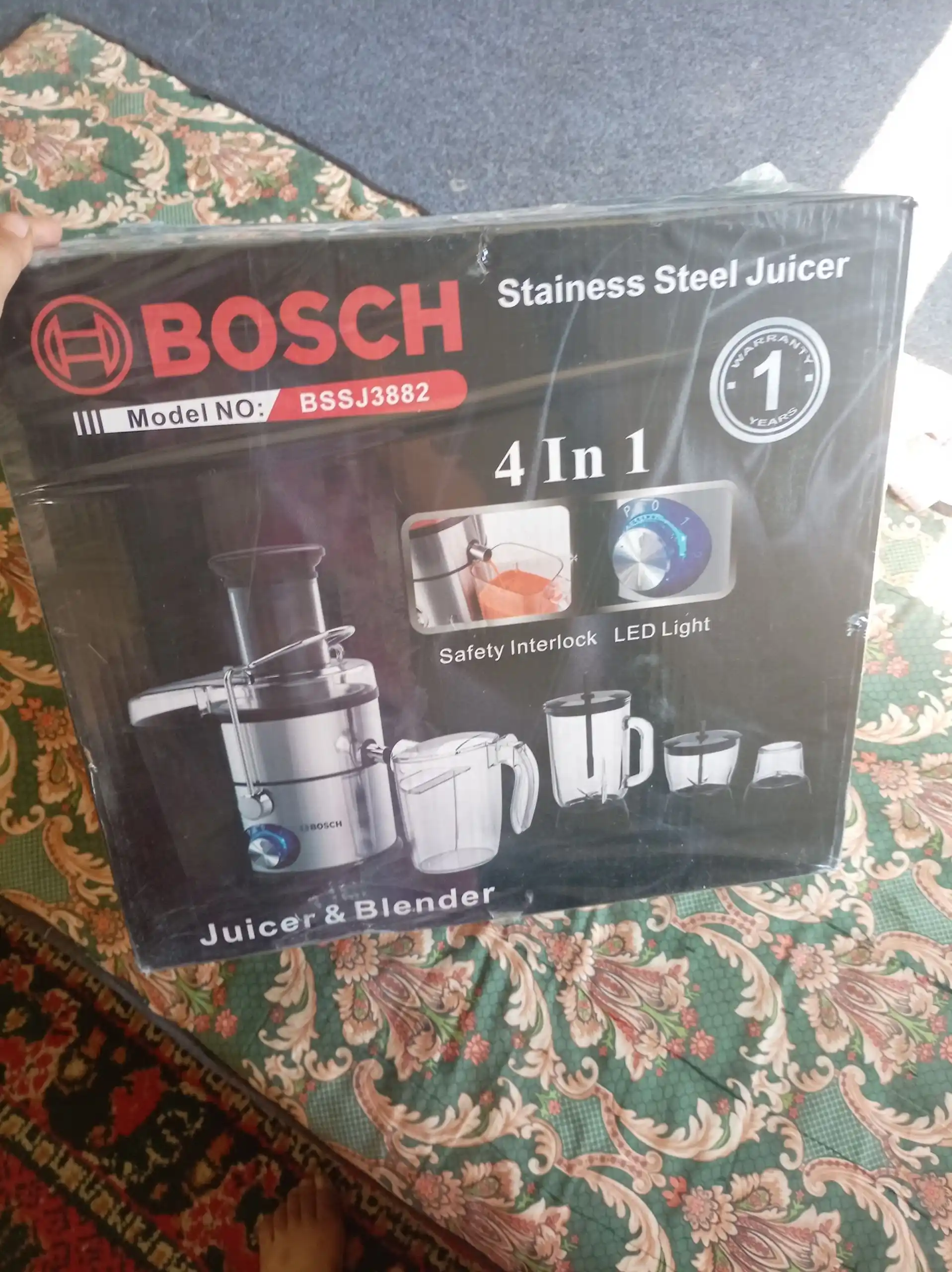 4 ta 1 da sharbat chiqargich, Blender, Kofe maydalagich, Sokovijimalka, mikser, blender