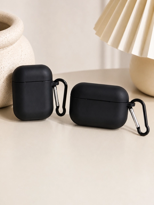 Стильный чехол для AirPods Pro, AirPods Pro 2, AirPods 3, AirPods 4 с карабином