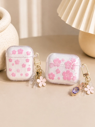 Стильный чехол для AirPods Pro, AirPods Pro 2, AirPods 3, AirPods 4 с карабином - 