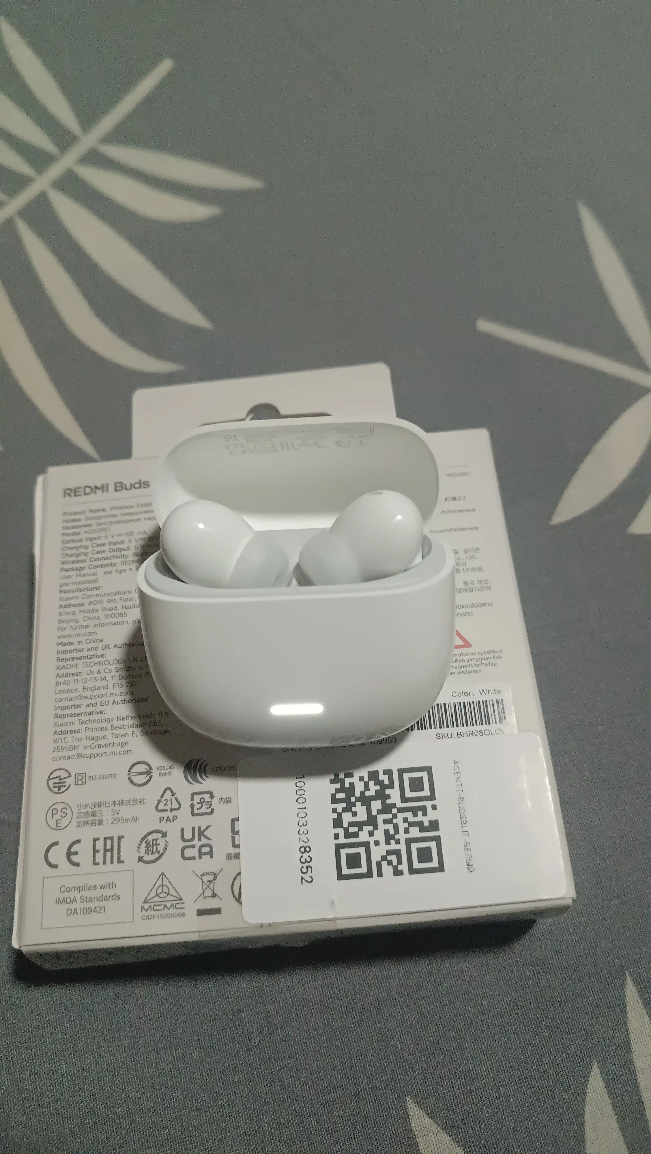 REDMI Buds 8 Lite quloqchini, ANC 42 dB, 2 mikrofon, 12,4 mm, 36 soatgacha