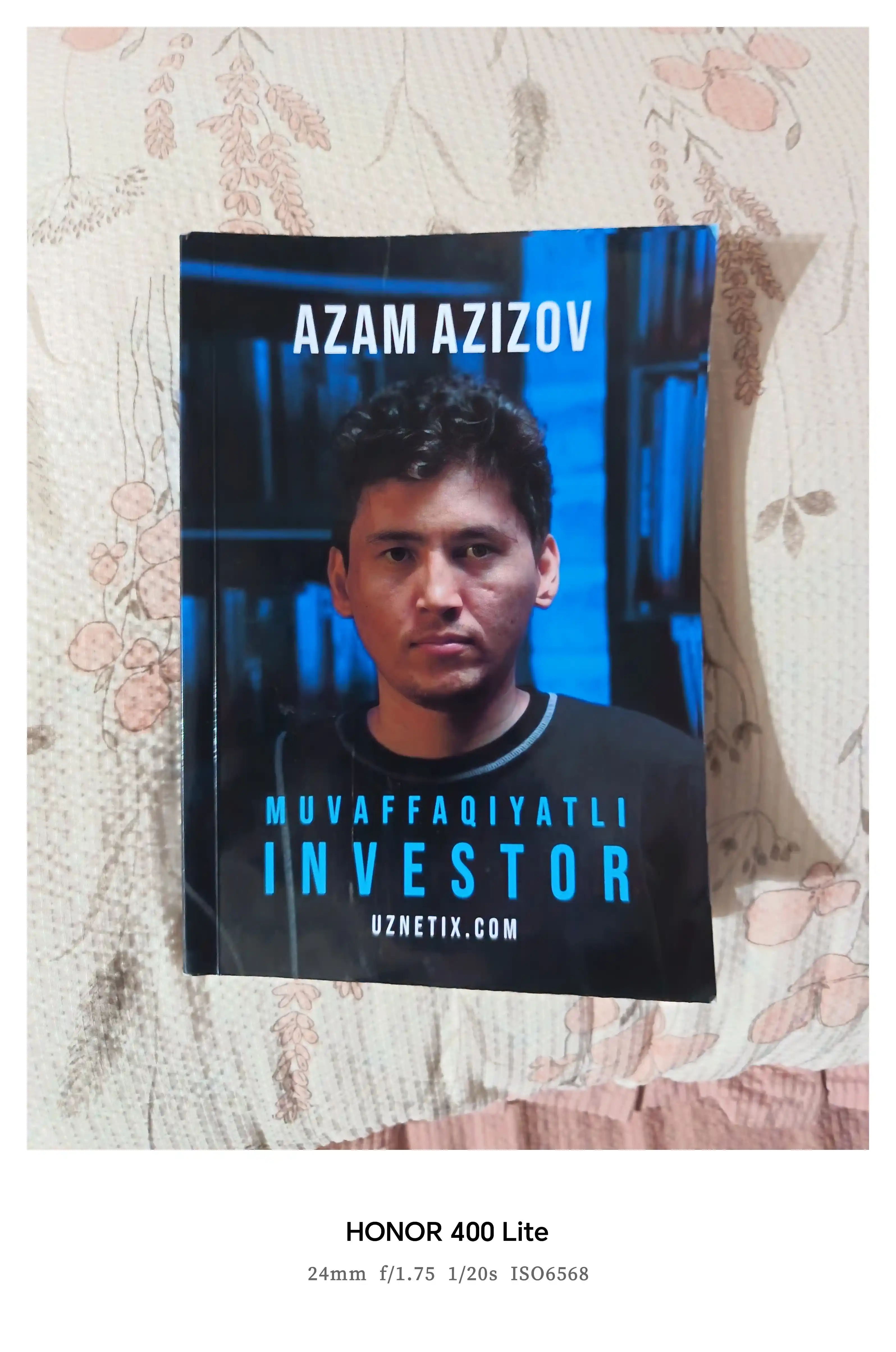 Investitsiya orqali pul ishlash. Azam Azizov, pul va daromad haqida kitob