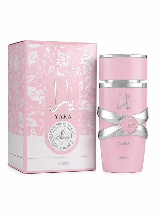 Lattafa Yara Eau de Parfum, 100 ml, ayollar uchun shirin gulli vanilli atir
