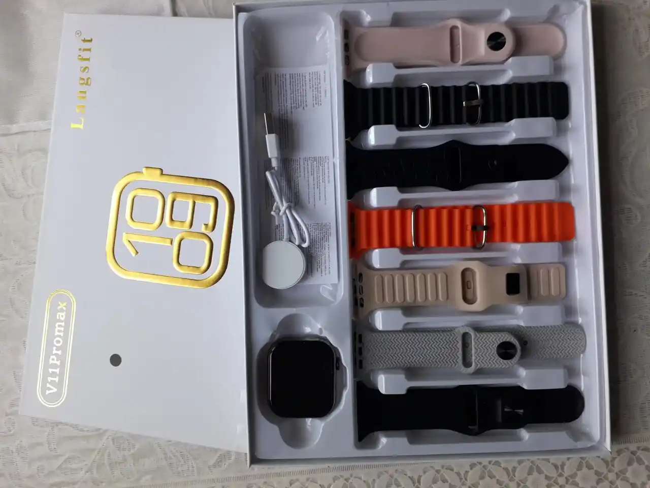 Smart watch S2000/ V11 Pro Max, Seres11 46mm, 10 ремешков, для повседневного использования