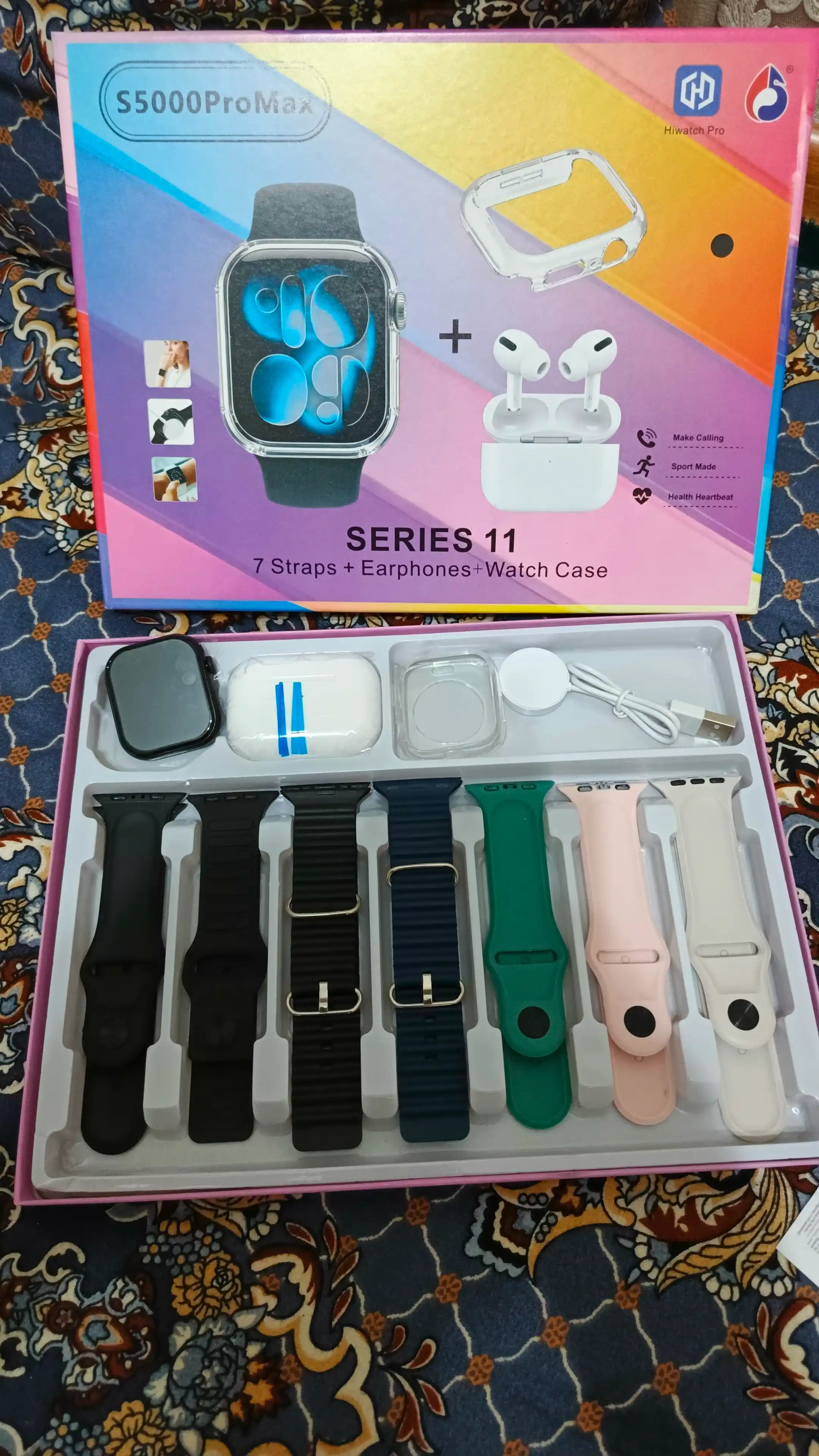 Smart watch S2000/ V11 Pro Max, Seres11 46mm, 10 ремешков, для повседневного использования